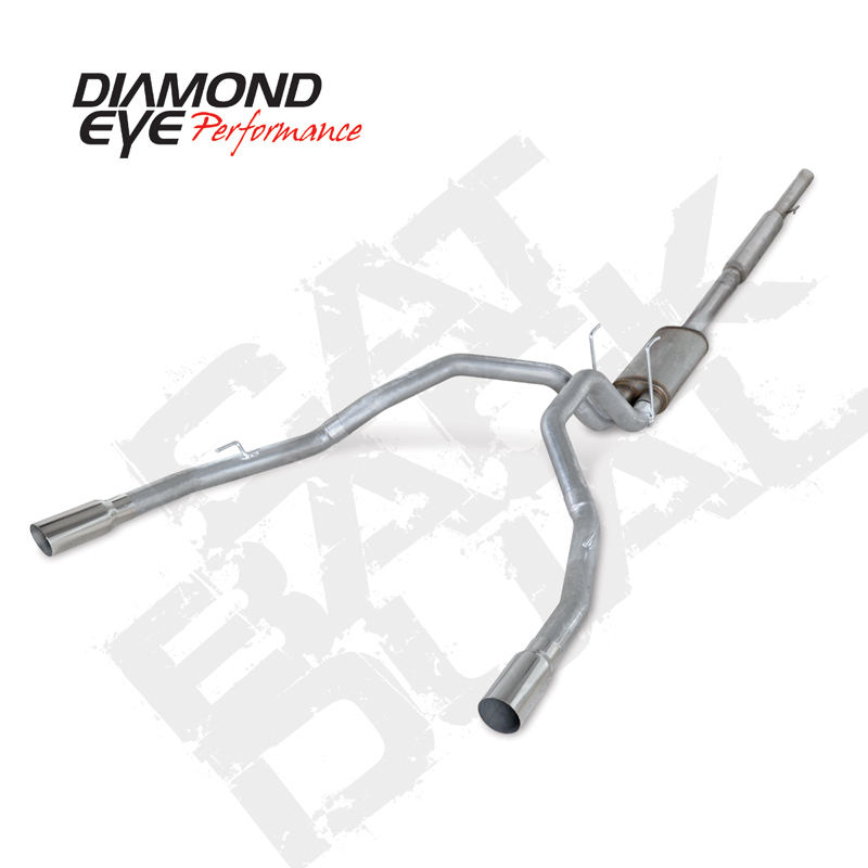 Dodge 1500 Performance Exhaust - Rear - Diamond Eye Performance - Catback Dual AL - `09-`12